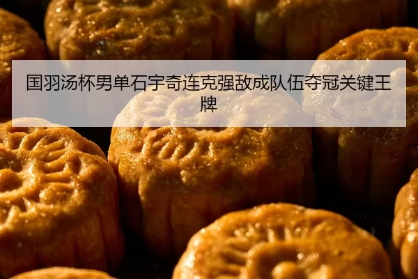 国羽汤杯男单石宇奇连克强敌成队伍夺冠关键王牌